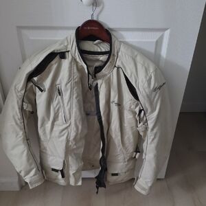 Women's Performance Jacket in Cream with Black Trim